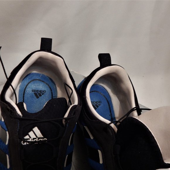 Throwback ADIDAS Adipure Ortho Trainer Shoes, Black-Blue-White, Mens, Sz 13 US - Picture 9 of 16